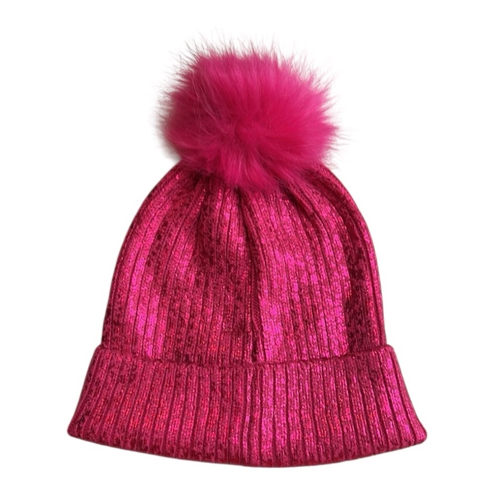 Juicy couture Pink Beanie Hat with Pom Pink New